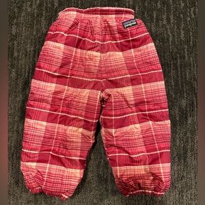 Patagonia Kids Plaid Puffer Pants